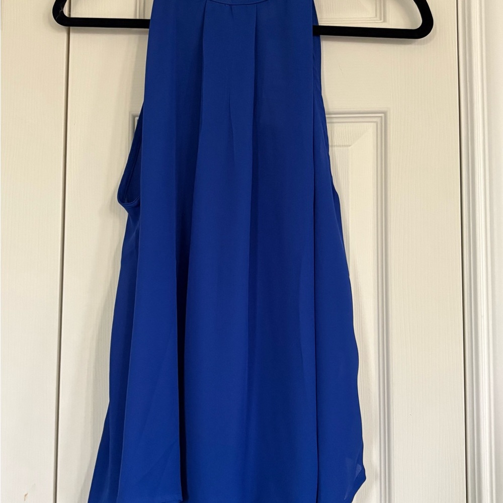 Elodie Royal Blue Sleeveless Blouse